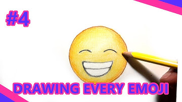 Drawing every emoji part 4 (beaming face with smiling eyes)