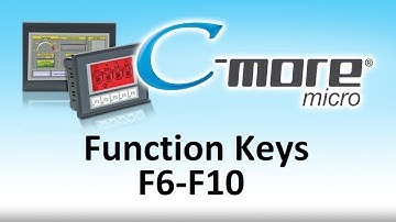 C-more Micro HMI Function Keys F6-F10 from AutomationDirect