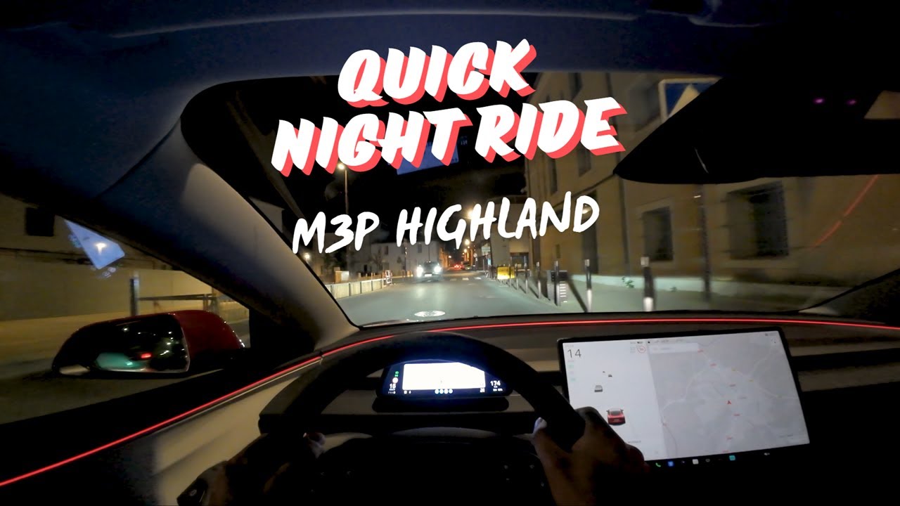Tesla Model 3 Performance 2025 - Night Ride - 4K@60FPS POV - YouTube