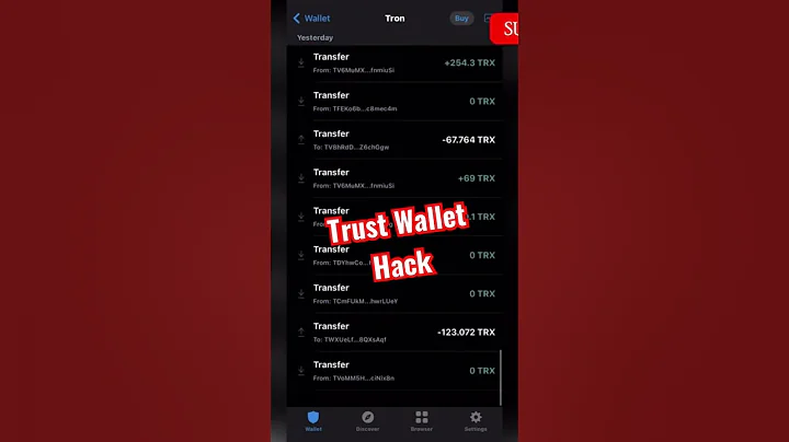 Trust Wallet Hack 😨🥺 #trending #crypto #hacker #trustwallet #wallet #binance #blockchaintechnology