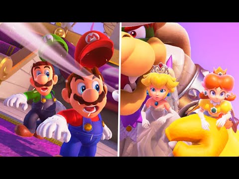 What If Mario & Luigi and Princess Peach & Daisy Were in Super Mario Odyssey?