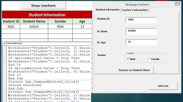 MultiPage Userform - Advanced Excel Userform Example