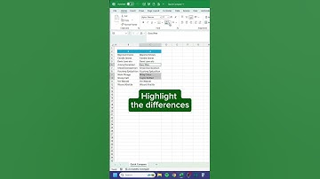 How to Quick Compare two lists in 15 seconds💯 #exceltutorial #exceltips #exceltricks #spreadsheets