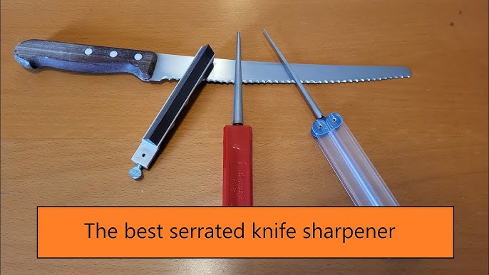 BEST WAY TO SHARPEN A SERRATED KNIFE DMT DIAFOLD ROD SHARPENER REVIEW 
