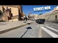 De spots en spots dans les rues de barcelone  street skateboarding neww