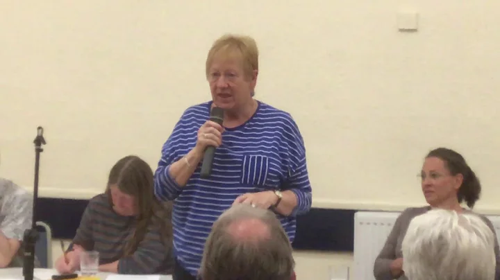 Resident Jenny Parry At Town Council Public Partic...
