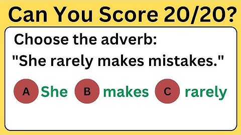 Adverb Quiz | Adjectives and Adverbs| English grammar quiz | Grammar Test | English Quiz