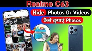 How to hide photo & video in Realme c63 photos or video hide kaise kare/Realme c63