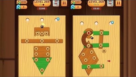 Screw Puzzle: Wood Nut & Bolt - Level 269