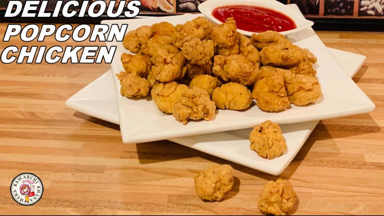 Super Cripsy Popcorn Chicken/Lunchbox Idea/KFC Style Tasty Popcorn ...