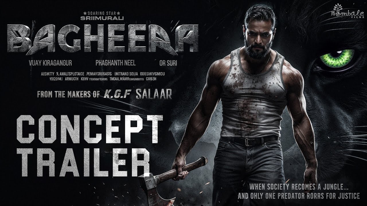 Bagheera | Official Trailer | Srii Murali | Prakash Raj | Rukmini Vasanth | Upcoming Movie |Concept