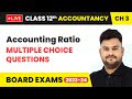 Accounting Ratio - Multiple Choice Questions | Class 12 Accountancy Chapter 3 | LIVE