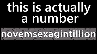 how to say literally any number ever