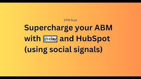 HubSpot ABM + Social Signals Demo light