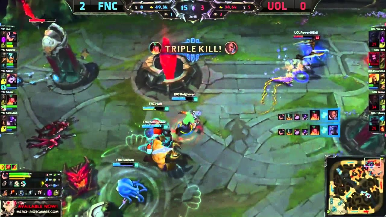 Rekkles Penta - Fnatic vs UOL - EU LCS Summer Playoffs