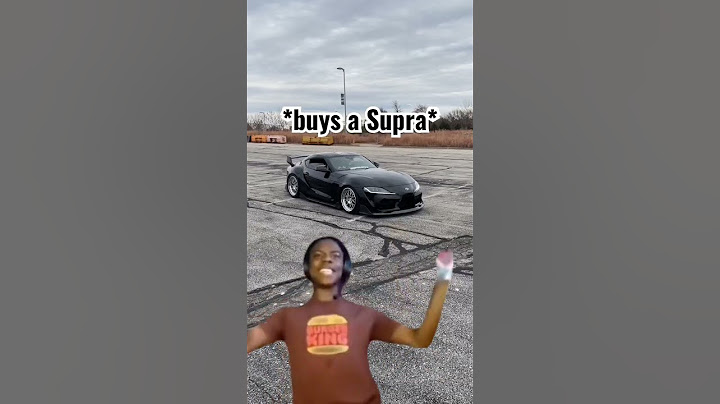 This is what happens when you buy a Supra…