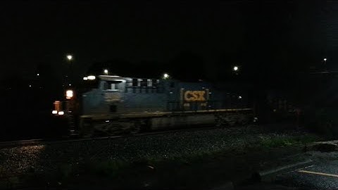 CSX 3092 West empty coal train with solo leader and DPU