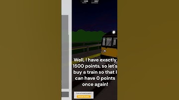 Back To 0 Points #railway #scr #roblox #train