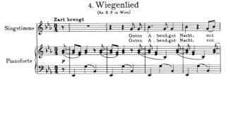 Video-Miniaturansicht von „Brahms, Wiegenlied (Lullaby), op. 49 n. 4 (1868) [with english & french subtitles]“