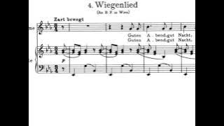 Brahms, Wiegenlied (Lullaby), op. 49 n. 4 (1868) [with english & french subtitles]