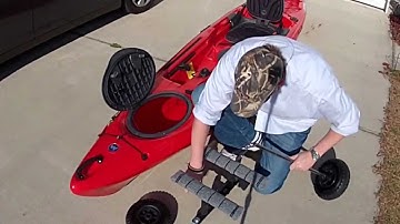 Build a kayak cart - DIY kayak cart www.PalmettoKayakFishing.com