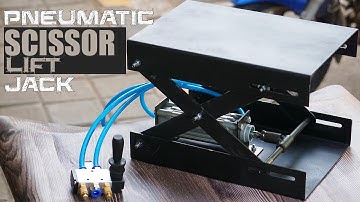 Making of Pneumatic Scissor Lift Jack | DIY Mechanical Project Idea