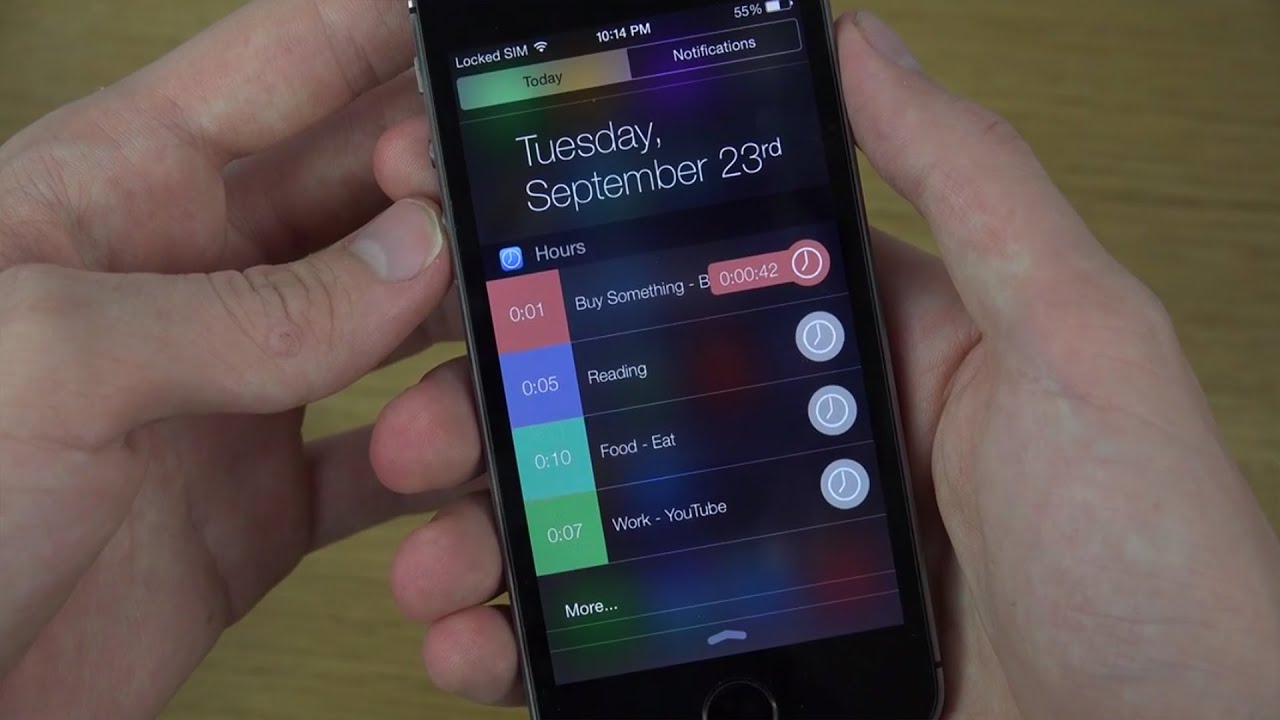 Hours Widget Iphone