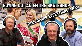 Buying Out an Entire Skateshop, Then Giving Everything Away REACTION | OFFICE BLOKES REACT!!