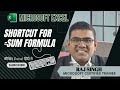 Shortcut Key for Applying Sum Formula in Excel in One Second |Raj Singh Microsoft |