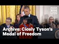 Cicely Tyson's Medal of Freedom from Obama in 2016