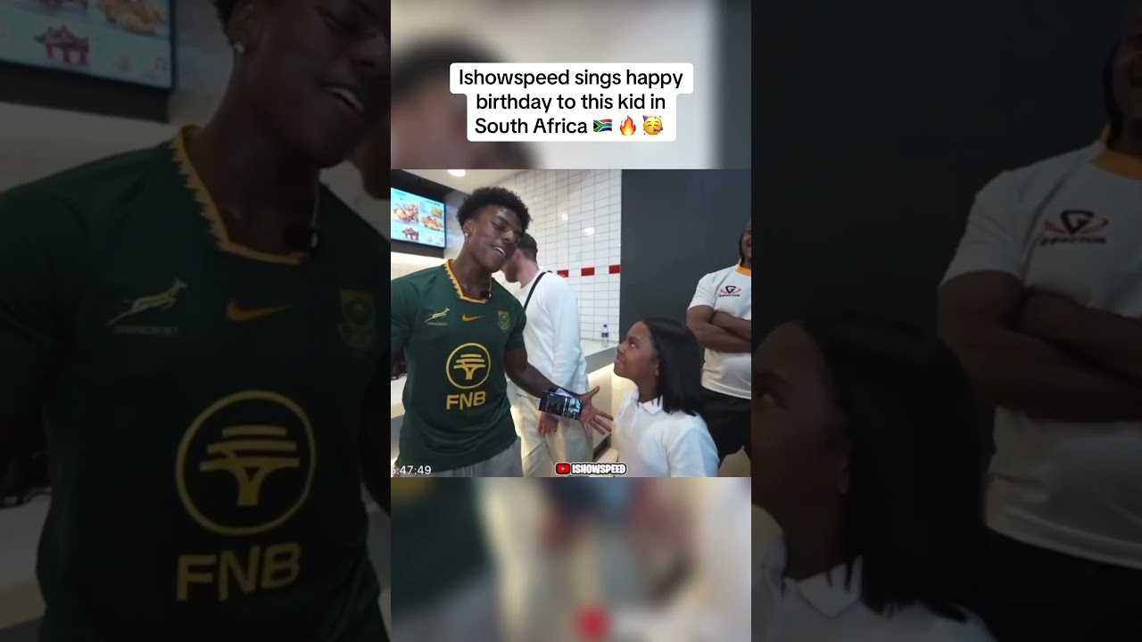 Ishowspeed sings happy birthday to a kid 🇿🇦❤️ 