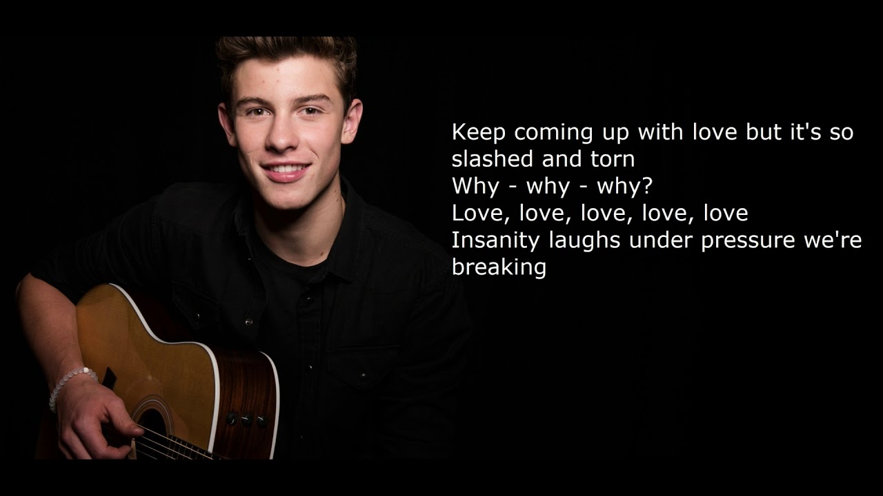 Shawn Mendes Under Pressure (feat. teddy3) official lyrics video