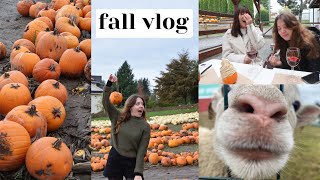 CANADA | Trip to the Maan farm with a pumpkin patch, First vlog in English, Tasting fruit wine