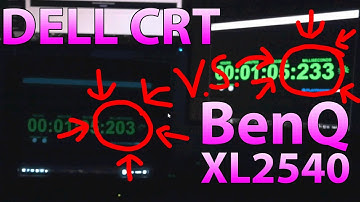 CRTs Not The Standard in Input Latency? BenQ XL2540 vs Dell CRT Lag Test