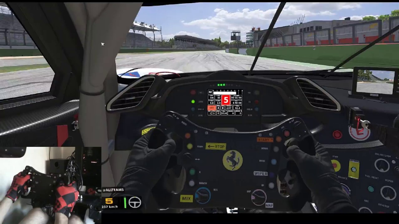Testing The Ferrari 488 Gte With The New Steering Wheel
