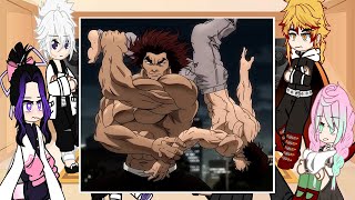 Hashiras react to Baki Hanma || Gacha Reacts - Demon Slayer Reacts To Baki Hanma