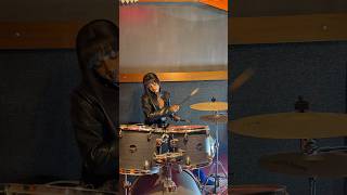 Abigail playing the drums 🥁🖤