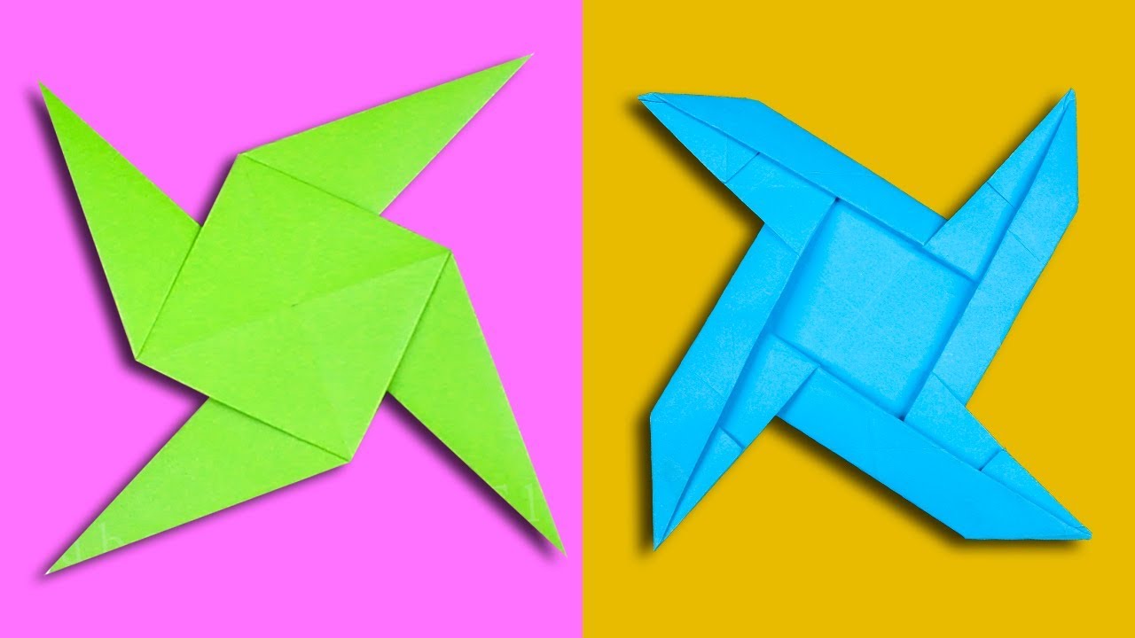 15 Easy Origami Ninja Star/Sword/Knife/gun - How to make