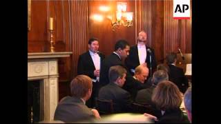 Irish PM Ahern with Senator McCain, Bush at St. Patrick's Day lunch