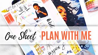 How To Decorate Your Planner Spread With One Sticker Sheet & Washi