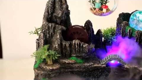 Hòn Non Bộ Mini - Thác Nước Mini Phong Thủy Mẫu Số 21