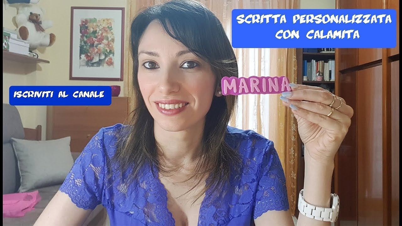 DiY Scritta personalizzata  di gomma eva con calamita