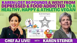 Karen Lost 90 Pounds and Went From Depressed & Food Addicted to a Healthy, Happy, and Athletic Vegan