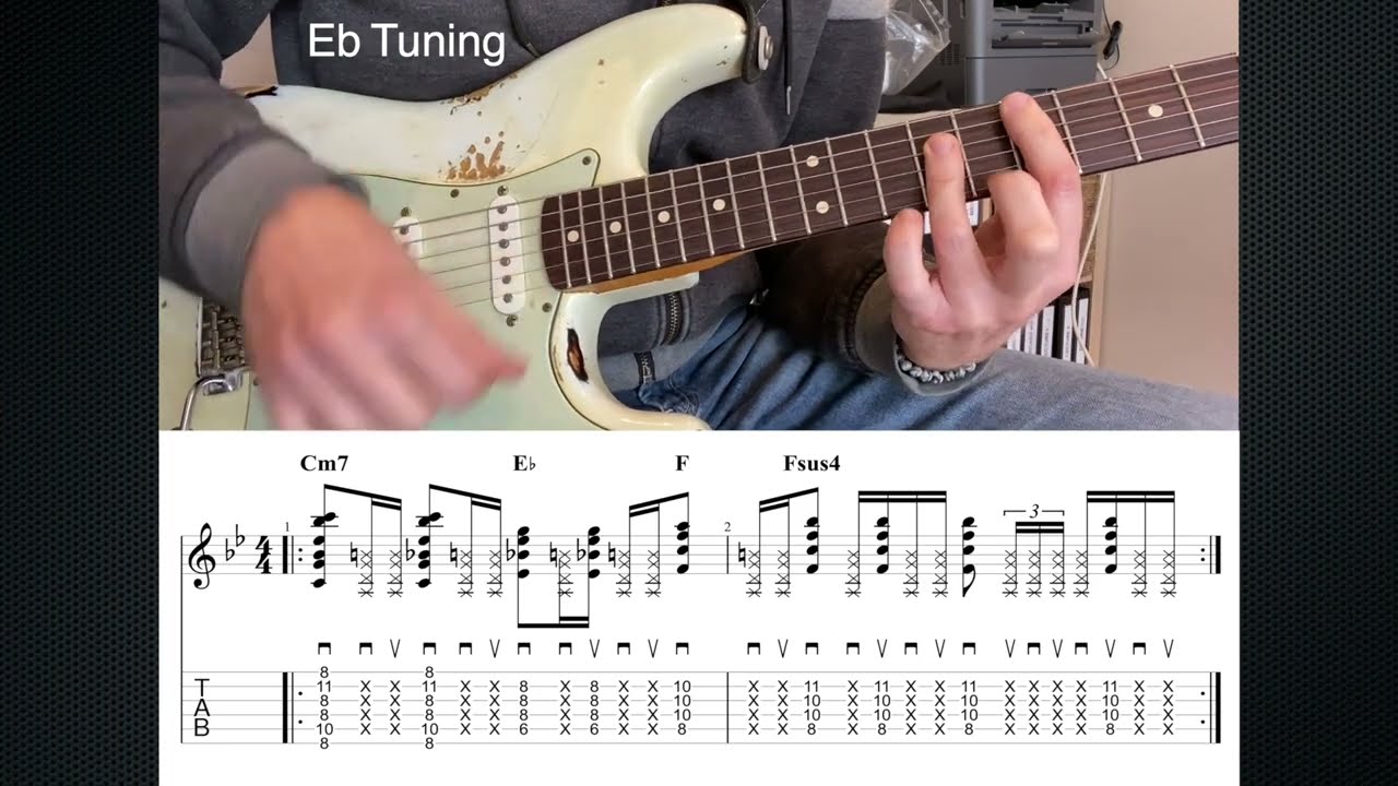 Fast Triplet Funk Guitar Tuto - YouTube