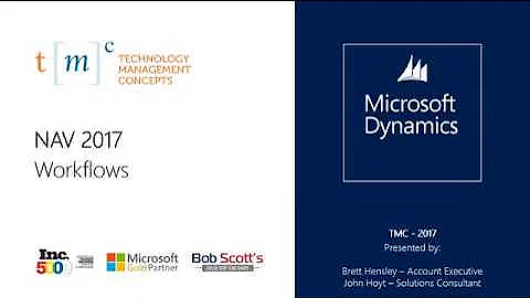 Microsoft Dynamics NAV 2017  - Workflows Part 1/2