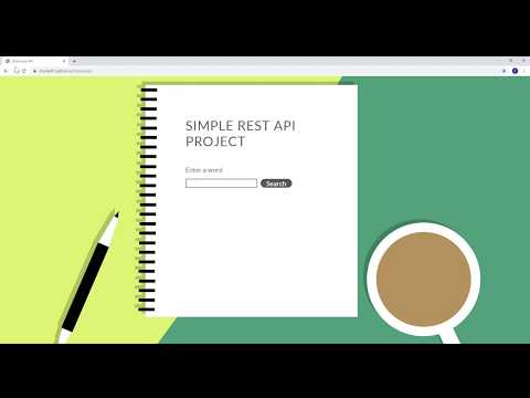 Dictionary - Rest API Project