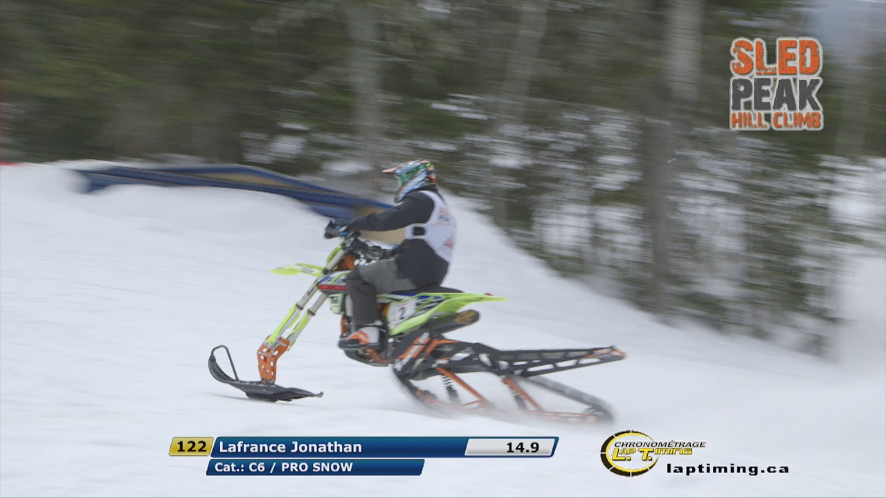 1 er SNOW BIKE SLED PEAK MGF 2018 YouTube