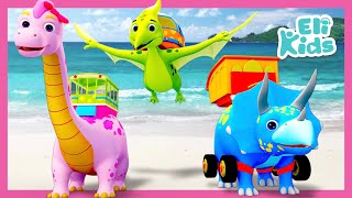 Dinosaur Bus, Dinosaur Truck & Dinosaur Plane Compilations | Eli Kids Songs