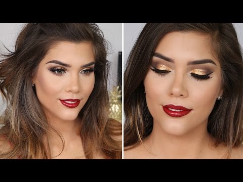 FESTIVE CHRISTMAS PARTY MAKEUP TUTORIAL | Katerina Williams