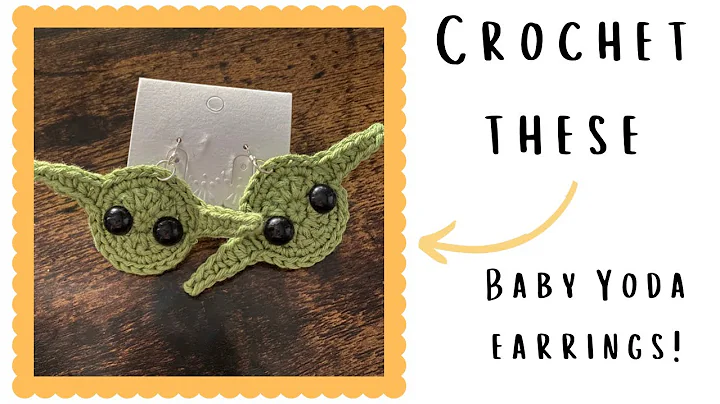 Learn to Crochet Baby Yoda Earrings